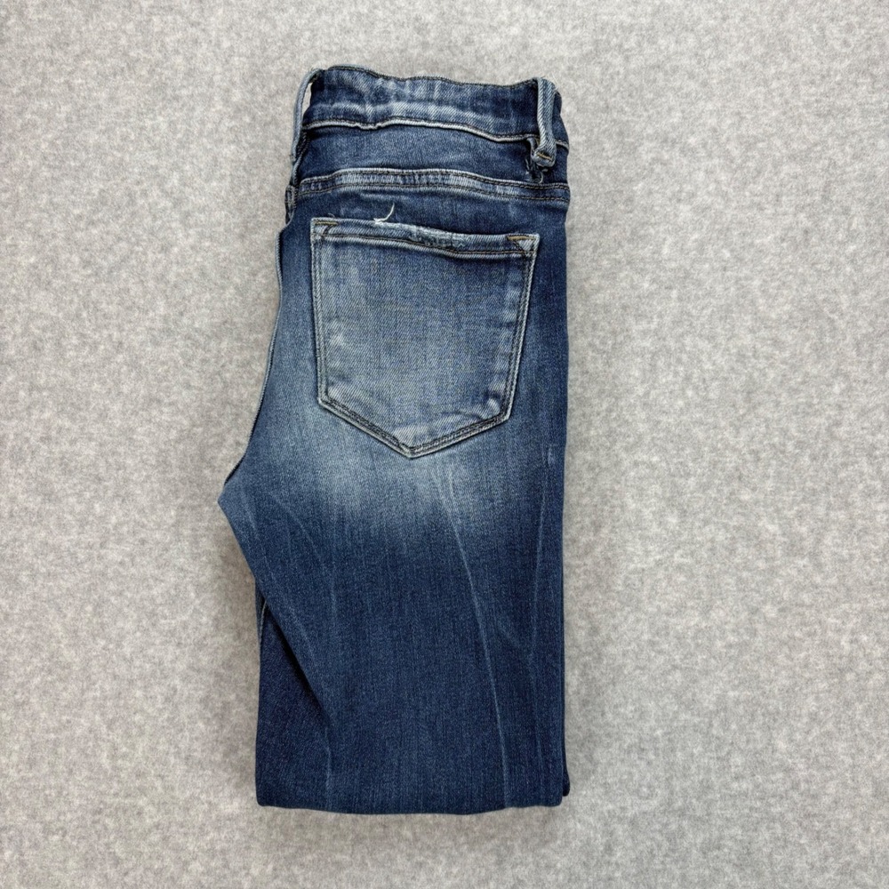 KanCan Skinny Jeans Girls 14 Blue Mid-Rise Slim Fit Ankle Skinny Distressed